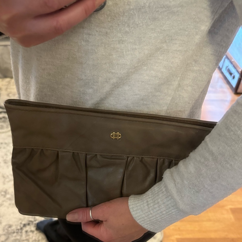 Vintage Leather Clutch